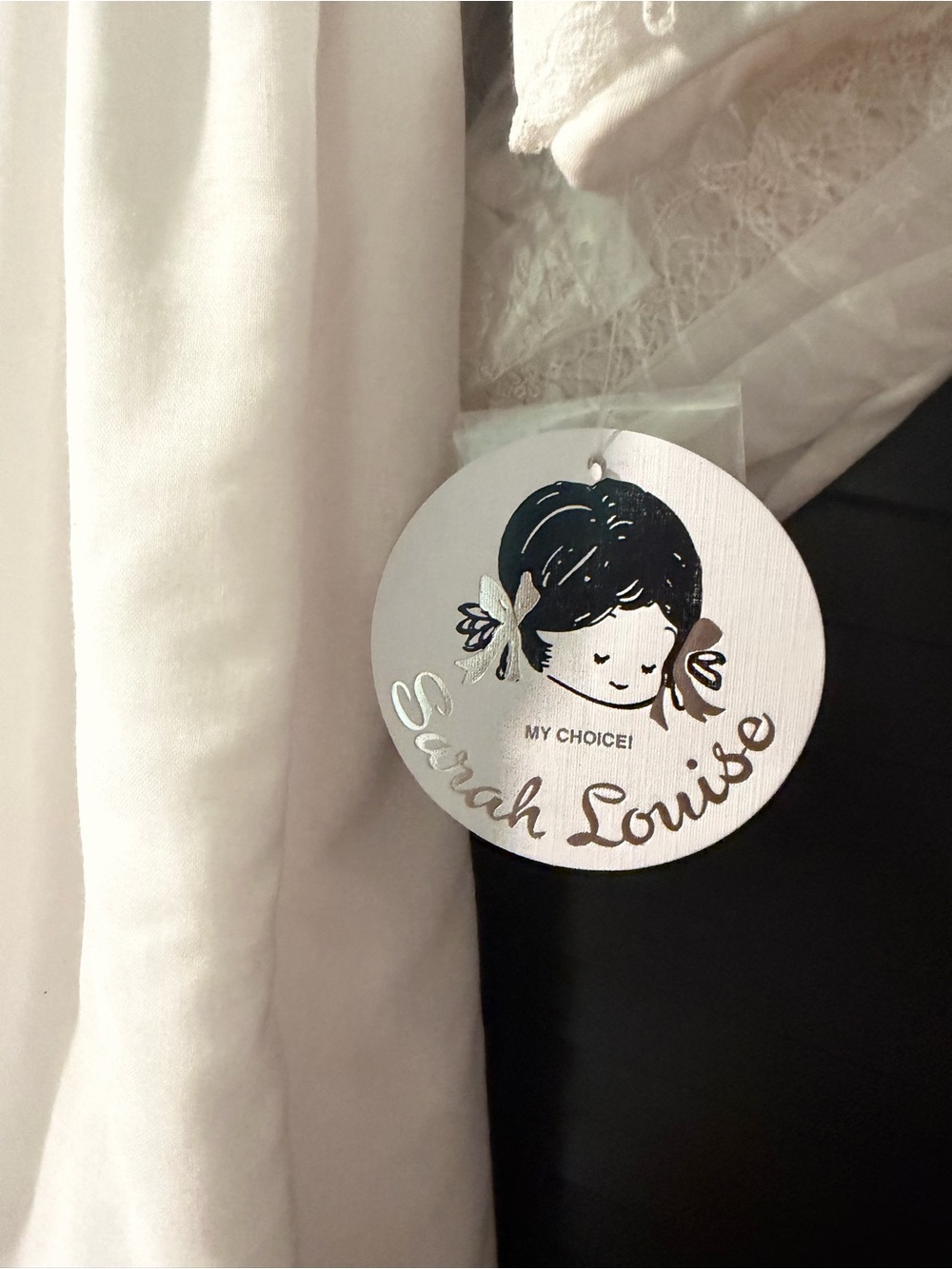 White Smocked Long Formal Dress for baby girl (6 mths) - Picture 3 of 8